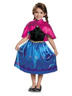 Kék-Rózsaszín Disney Jégvarázs Anna Klasszikus Jelmez Kislányoknak