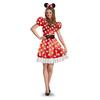 Piros-Fehér Disney Minnie Mouse Jelmez Nőknek - L