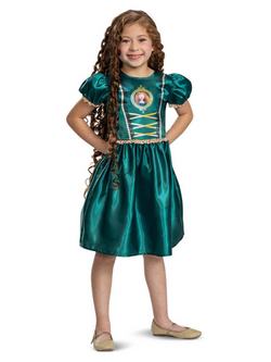 Zöld Disney Merida a Bátor Jelmez Kislányoknak